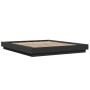 Estructura de cama madera de ingeniería negra 160x200 cm de vidaXL, Camas y somieres - Ref: Foro24-3281176, Precio: 168,70 €