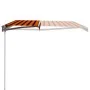 Toldo manual retráctil naranja y marrón 400x300 cm de vidaXL, Toldos - Ref: Foro24-3051216, Precio: 496,14 €, Descuento: %