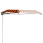 Toldo manual retráctil naranja y marrón 400x300 cm de vidaXL, Toldos - Ref: Foro24-3051216, Precio: 449,16 €, Descuento: %