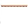 Toldo manual retráctil naranja y marrón 400x300 cm de vidaXL, Toldos - Ref: Foro24-3051216, Precio: 496,14 €, Descuento: %