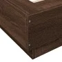 Brown oak engineered wood bed frame 75x190 cm by vidaXL, Beds and slatted bases - Ref: Foro24-3281251, Price: 123,55 €, Disco...