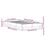 Bettgestell aus braunem Eichenholzwerkstoff, 75 x 190 cm von vidaXL, Betten und Lattenroste - Ref: Foro24-3281251, Preis: 125...