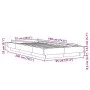 Brown oak engineered wood bed frame 75x190 cm by vidaXL, Beds and slatted bases - Ref: Foro24-3281251, Price: 123,55 €, Disco...