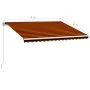 Toldo manual retráctil naranja y marrón 400x300 cm de vidaXL, Toldos - Ref: Foro24-3051216, Precio: 496,14 €, Descuento: %