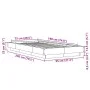 White engineered wood bed frame 75x190 cm by vidaXL, Beds and slatted bases - Ref: Foro24-3281245, Price: 123,55 €, Discount: %