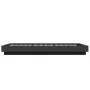 Black engineered wood bed frame 90x200 cm by vidaXL, Beds and slatted bases - Ref: Foro24-3281211, Price: 140,52 €, Discount: %