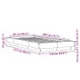 Black engineered wood bed frame 90x200 cm by vidaXL, Beds and slatted bases - Ref: Foro24-3281211, Price: 140,52 €, Discount: %