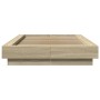 Bettgestell aus Sonoma-Eiche-Holzwerkstoff, 100 x 200 cm von vidaXL, Betten und Lattenroste - Ref: Foro24-3281205, Preis: 140...