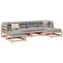 6-piece garden sofa set with Douglas fir wood cushions by vidaXL, Garden sets - Ref: Foro24-3295820, Price: 518,07 €, Discoun...