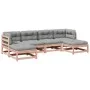 6-piece garden sofa set with Douglas fir wood cushions by vidaXL, Garden sets - Ref: Foro24-3295820, Price: 518,07 €, Discoun...