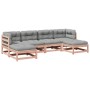 6-teilige Gartensofagarnitur mit Kissen aus Douglasienholz von vidaXL, Gartensets - Ref: Foro24-3295820, Preis: 532,76 €, Rab...