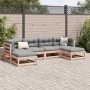 6-piece garden sofa set with Douglas fir wood cushions by vidaXL, Garden sets - Ref: Foro24-3295820, Price: 518,07 €, Discoun...