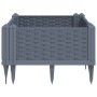 Jardinera con clavijas PP gris 42,5x42,5x28,5 cm de vidaXL, Maceteros y jardineras - Ref: Foro24-368004, Precio: 22,71 €, Des...