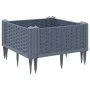 Jardinera con clavijas PP gris 42,5x42,5x28,5 cm de vidaXL, Maceteros y jardineras - Ref: Foro24-368004, Precio: 19,17 €, Des...