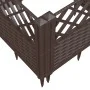 Planter with pegs PP brown 43.5x43.5x43.5 cm by vidaXL, Pots and planters - Ref: Foro24-368006, Price: 25,75 €, Discount: %