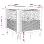 Planter with pegs PP brown 43.5x43.5x43.5 cm by vidaXL, Pots and planters - Ref: Foro24-368006, Price: 25,75 €, Discount: %