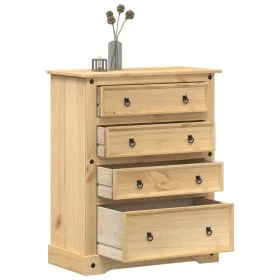 Corona chest of drawers solid pine wood 92x48x120 cm by vidaXL, Storage trunks - Ref: Foro24-4005675, Price: 229,62 €, Discou...
