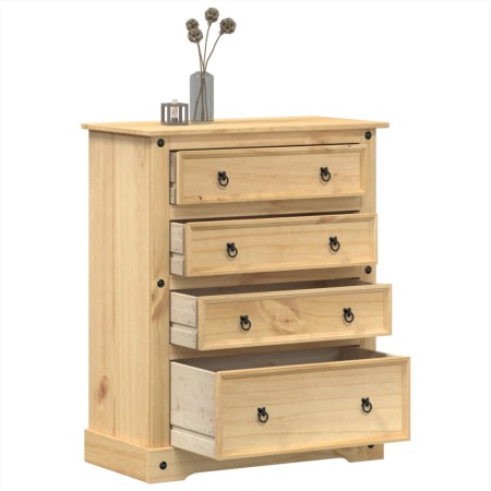 Corona Kommode aus massivem Kiefernholz 92x48x120 cm von vidaXL, Aufbewahrungskisten - Ref: Foro24-4005675, Preis: 233,25 €, ...