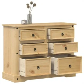 Corona chest of drawers solid pine wood 120x48x91 cm by vidaXL, Storage trunks - Ref: Foro24-4005677, Price: 239,25 €, Discou...