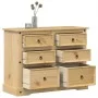 Corona chest of drawers solid pine wood 120x48x91 cm by vidaXL, Storage trunks - Ref: Foro24-4005677, Price: 239,77 €, Discou...