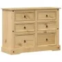 Corona chest of drawers solid pine wood 120x48x91 cm by vidaXL, Storage trunks - Ref: Foro24-4005677, Price: 239,77 €, Discou...