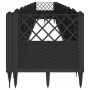 Planter with pegs PP black 363.5x43.5x43.5 cm by vidaXL, Pots and planters - Ref: Foro24-368027, Price: 103,67 €, Discount: %