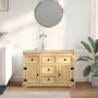 Corona Sideboard aus massivem Kiefernholz 115x40x76 cm von vidaXL, Sideboards - Ref: Foro24-4005680, Preis: 258,07 €, Rabatt: %