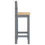 High stools 2 pcs solid gray pine wood by vidaXL, Furniture sets for kitchens and dining rooms - Ref: Foro24-4005694, Price: ...