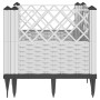 Jardinera con clavijas PP blanco 43,5x43,5x43,5 cm de vidaXL, Maceteros y jardineras - Ref: Foro24-368010, Precio: 25,18 €, D...