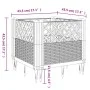 Pflanzgefäß mit weißen PP-Heringen 43,5 x 43,5 x 43,5 cm von vidaXL, Töpfe und Pflanzgefäße - Ref: Foro24-368010, Preis: 26,9...