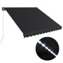 Manuelle einziehbare Markise mit anthrazitgrauer LED 300x250 cm von vidaXL, Markisen - Ref: Foro24-3051243, Preis: 277,90 €, ...