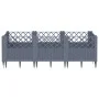Pflanzgefäß mit Stiften PP grau 123,5x43,5x43,5 cm von vidaXL, Töpfe und Pflanzgefäße - Ref: Foro24-368019, Preis: 54,89 €, R...