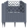 Pflanzgefäß mit Stiften PP grau 123,5x43,5x43,5 cm von vidaXL, Töpfe und Pflanzgefäße - Ref: Foro24-368019, Preis: 54,89 €, R...