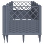 Planter with pegs PP gray 123.5x43.5x43.5 cm by vidaXL, Pots and planters - Ref: Foro24-368019, Price: 55,73 €, Discount: %
