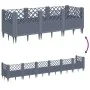 Pflanzgefäß mit Stiften PP grau 123,5x43,5x43,5 cm von vidaXL, Töpfe und Pflanzgefäße - Ref: Foro24-368019, Preis: 54,89 €, R...