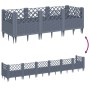 Pflanzgefäß mit Stiften PP grau 123,5x43,5x43,5 cm von vidaXL, Töpfe und Pflanzgefäße - Ref: Foro24-368019, Preis: 55,73 €, R...