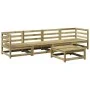 Gartensofa-Set 5-teilig aus imprägniertem Kiefernholz von vidaXL, Gartensets - Ref: Foro24-3299282, Preis: 292,59 €, Rabatt: %
