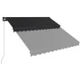Manual retractable awning with anthracite gray LED 300x250 cm by vidaXL, Awnings - Ref: Foro24-3051243, Price: 276,97 €, Disc...