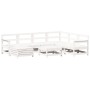 Gartensofa-Set 8-teilig aus massivem weißem Kiefernholz von vidaXL, Gartensets - Ref: Foro24-3250613, Preis: 541,28 €, Rabatt: %