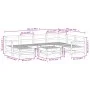 Gartensofa-Set 8-teilig aus massivem weißem Kiefernholz von vidaXL, Gartensets - Ref: Foro24-3250613, Preis: 533,68 €, Rabatt: %