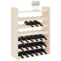 Botellero con tablero superior madera maciza pino 67,5x25x87 cm de vidaXL, Botelleros - Ref: Foro24-4007560, Precio: 44,83 €,...