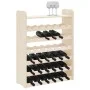 Wine rack with solid pine wood top board 67.5x25x87 cm by vidaXL, Wine racks - Ref: Foro24-4007560, Price: 44,42 €, Discount: %