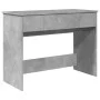 Concrete gray dressing table with mirror 100x45x76 cm by vidaXL, Bedroom Dressers - Ref: Foro24-840698, Price: 111,55 €, Disc...