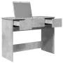 Concrete gray dressing table with mirror 100x45x76 cm by vidaXL, Bedroom Dressers - Ref: Foro24-840698, Price: 111,55 €, Disc...