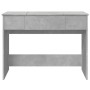 Concrete gray dressing table with mirror 100x45x76 cm by vidaXL, Bedroom Dressers - Ref: Foro24-840698, Price: 113,45 €, Disc...