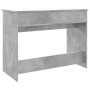 Concrete gray dressing table with mirror 100x45x76 cm by vidaXL, Bedroom Dressers - Ref: Foro24-840698, Price: 113,45 €, Disc...