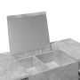 Concrete gray dressing table with mirror 100x45x76 cm by vidaXL, Bedroom Dressers - Ref: Foro24-840698, Price: 111,55 €, Disc...