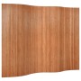 Biombo divisor de bambú marrón 165x250 cm