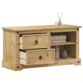 Mueble de TV Corona madera maciza de pino 100x40x52 cm de vidaXL, Muebles TV - Ref: Foro24-4005668, Precio: 126,61 €, Descuen...