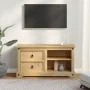 Corona TV cabinet solid pine wood 100x40x52 cm by vidaXL, TV Furniture - Ref: Foro24-4005668, Price: 126,49 €, Discount: %